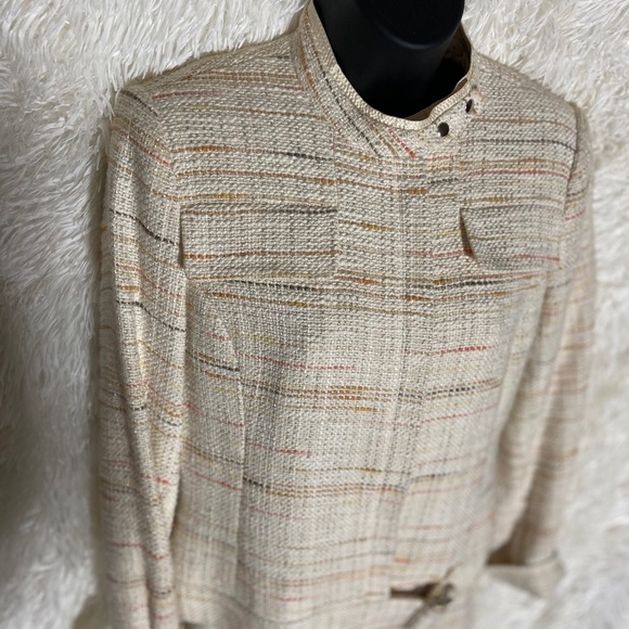 Vintage Anne Klein Tweed-Like 2pc Suit - Size 4P - Picture 1 of 11